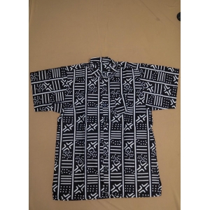 Black and White African Shirt