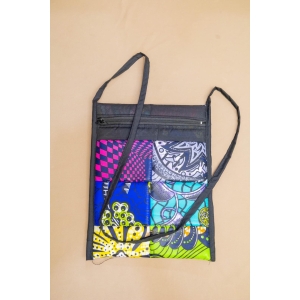 Hand Quilted African Print Crossbody Bag