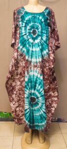 Turquoise and Brown Boubou